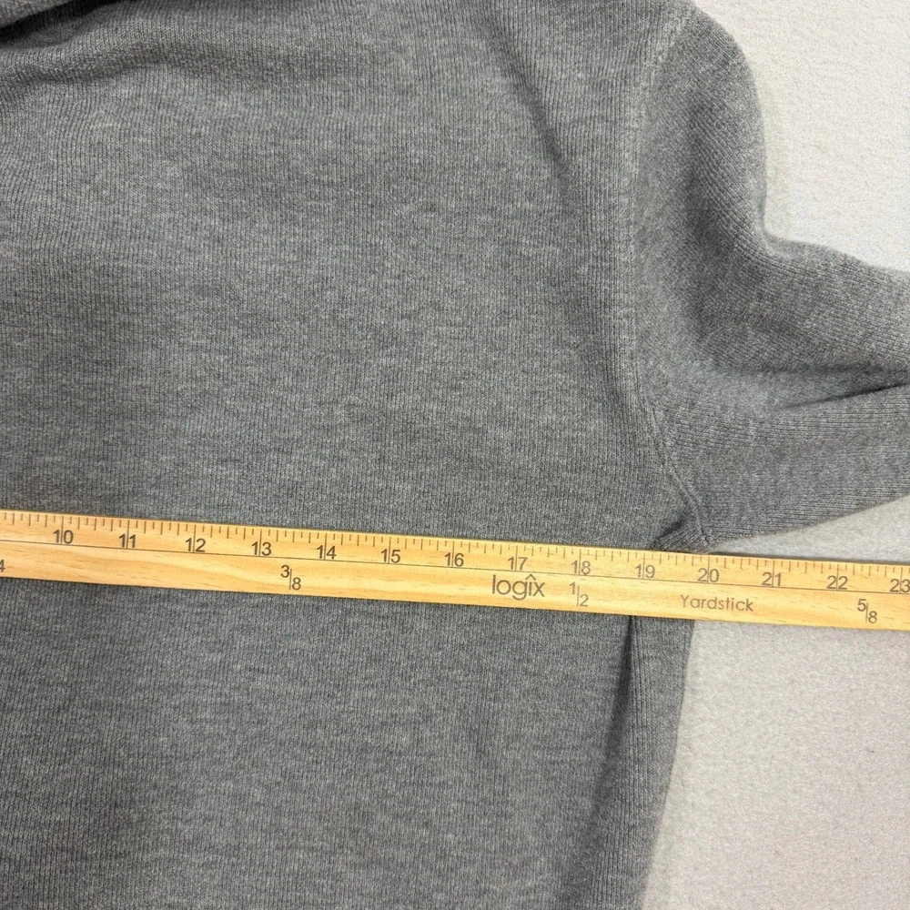 Polo Ralph Lauren Hoodie Mens Small Gray Full Zip Pony Logo Cotton Sweatshirt